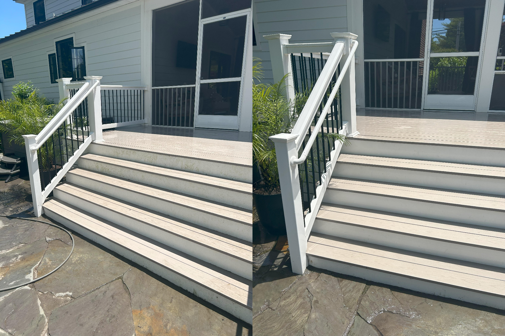 Professional deck steps cleaning in Delaware